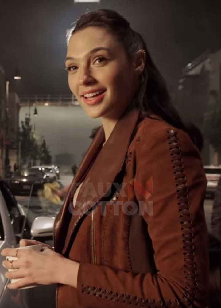 Justice League Gal Gadot Suede Jacket